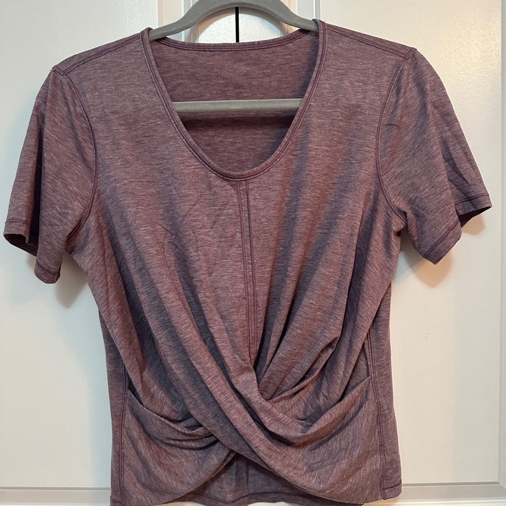 Lululemon Athletica intended Purple Twist Front crop top